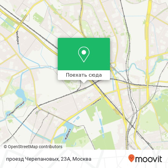 Карта проезд Черепановых, 23А