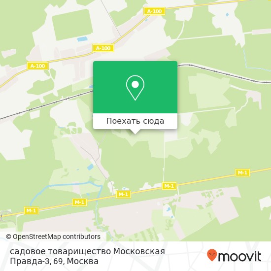 Карта садовое товарищество Московская Правда-3, 69