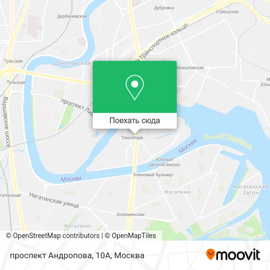 Карта проспект Андропова, 10А