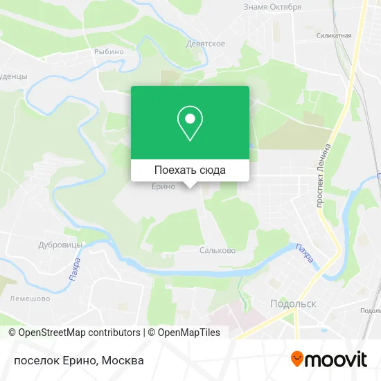 Карта поселок Ерино