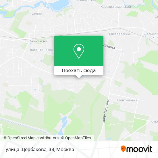 Карта улица Щербакова, 38