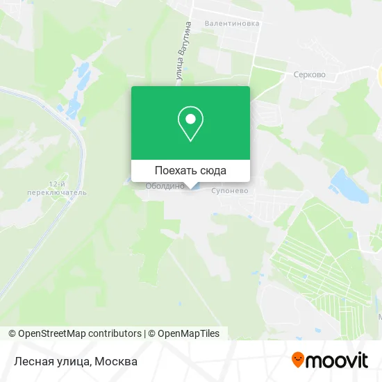 Карта Лесная улица