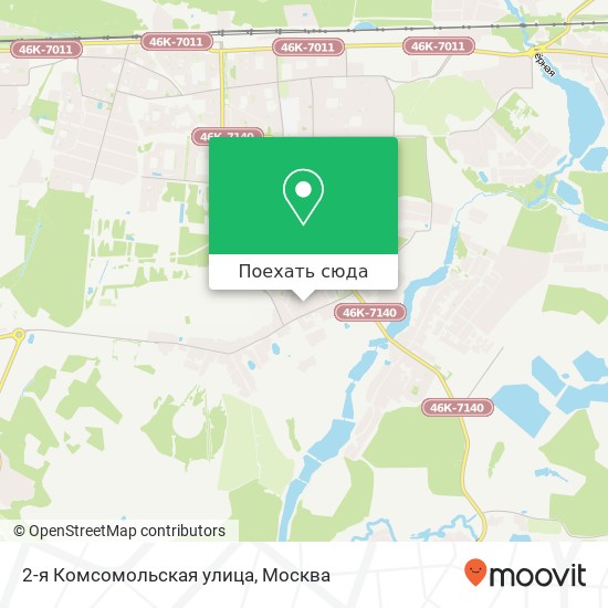 Карта 2-я Комсомольская улица