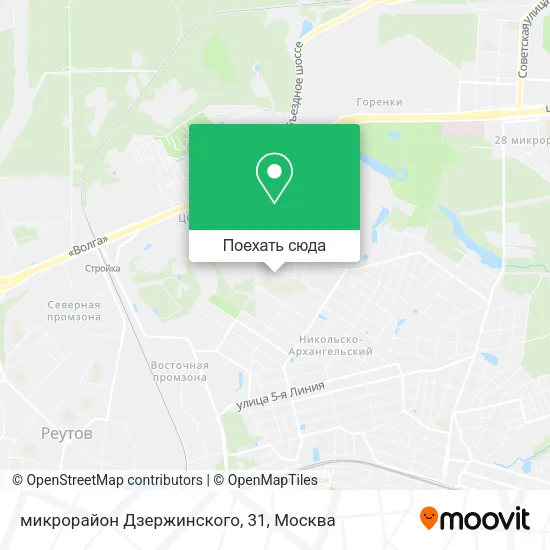 Карта микрорайон Дзержинского, 31