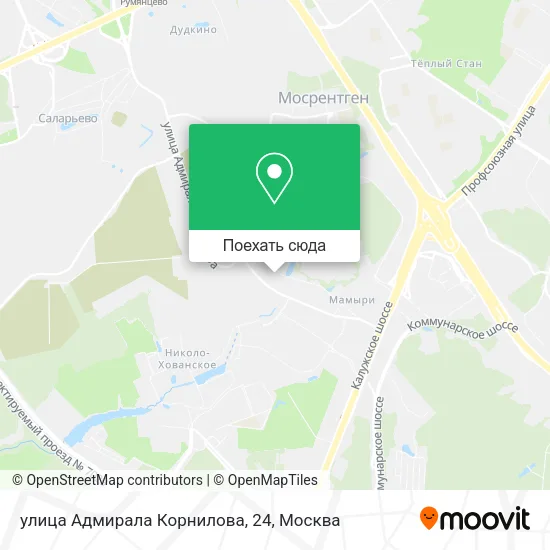 Карта улица Адмирала Корнилова, 24