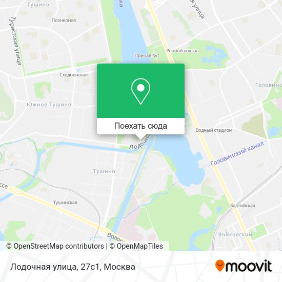 Карта Лодочная улица, 27с1