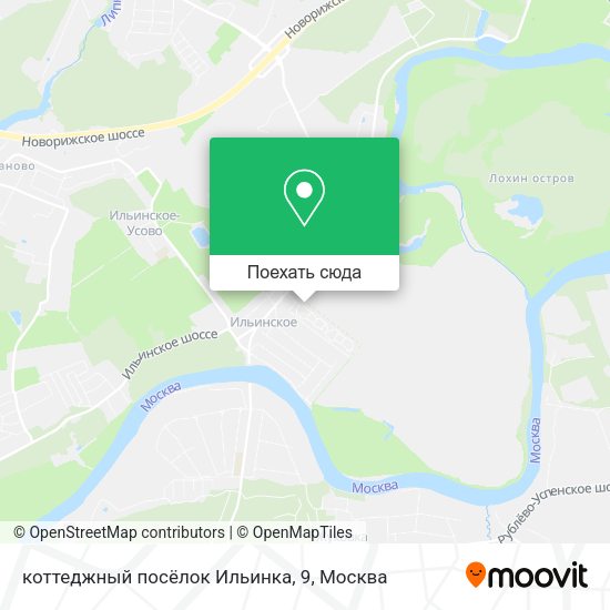 Карта коттеджный посёлок Ильинка, 9