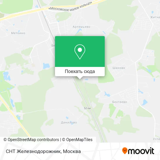 Карта СНТ Железнодорожник