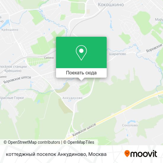 Карта коттеджный поселок Анкудиново