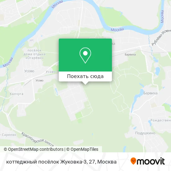 Карта коттеджный посёлок Жуковка-3, 27