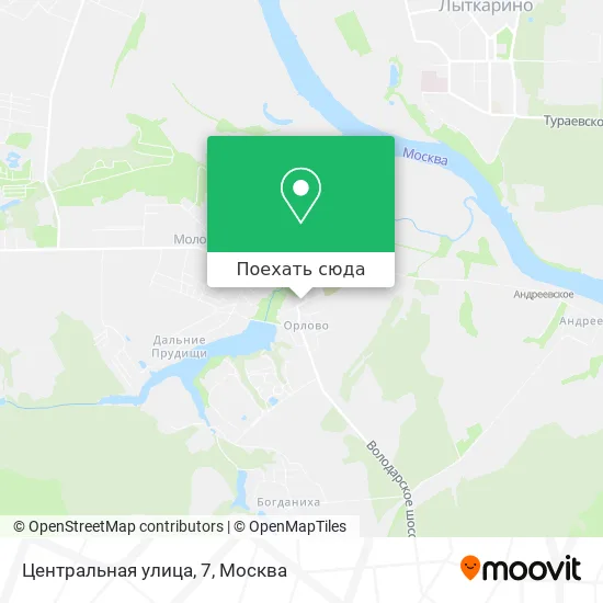 Карта Центральная улица, 7