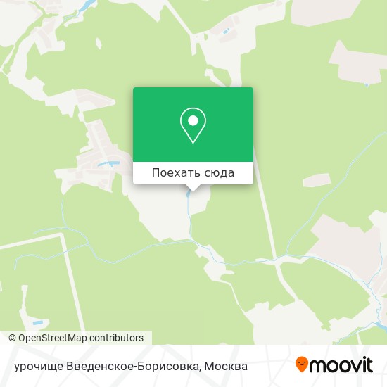 Карта урочище Введенское-Борисовка