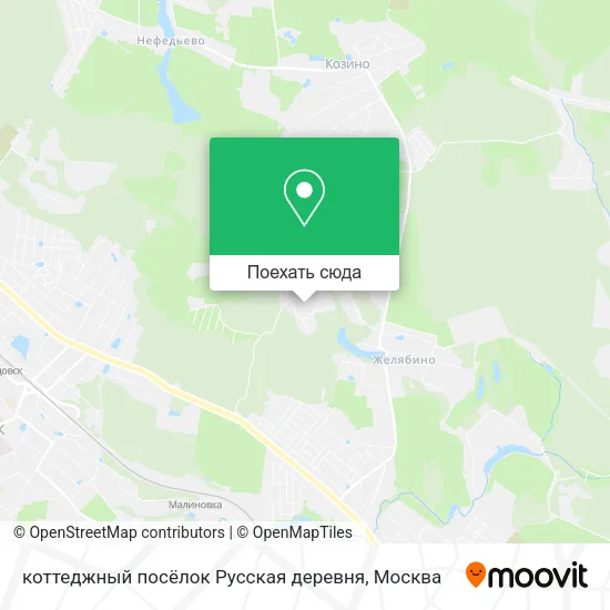 Карта коттеджный посёлок Русская деревня