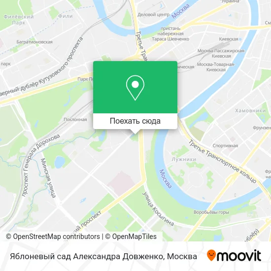 Карта Яблоневый сад Александра Довженко