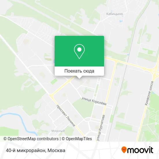 Карта 40-й микрорайон
