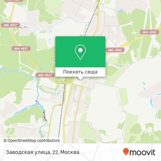 Карта Заводская улица, 22