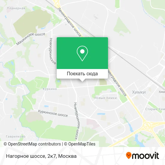 Карта Нагорное шоссе, 2к7