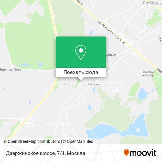 Карта Дзержинское шоссе, 7/1