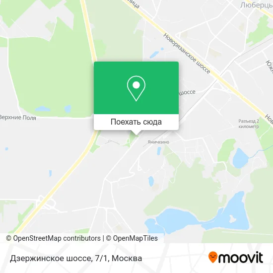 Карта Дзержинское шоссе, 7/1