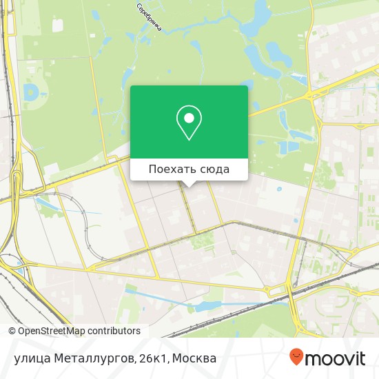 Карта улица Металлургов, 26к1