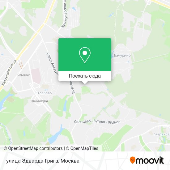 Карта улица Эдварда Грига