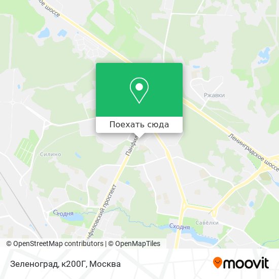 Карта Зеленоград, к200Г