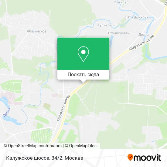 Карта Калужское шоссе, 34/2