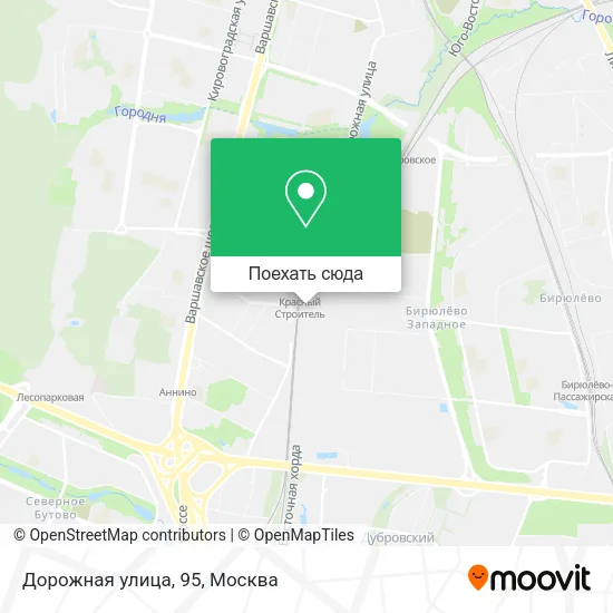 Карта Дорожная улица, 95