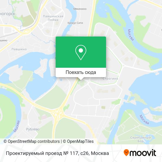 Карта Проектируемый проезд № 117, с26