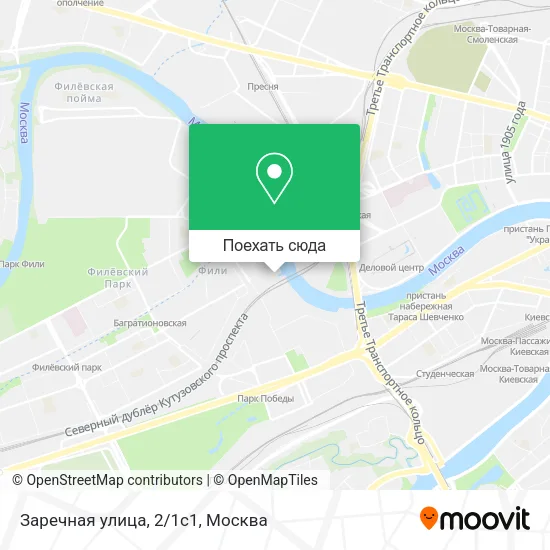 Карта Заречная улица, 2/1с1