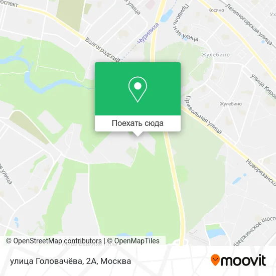 Карта улица Головачёва, 2А