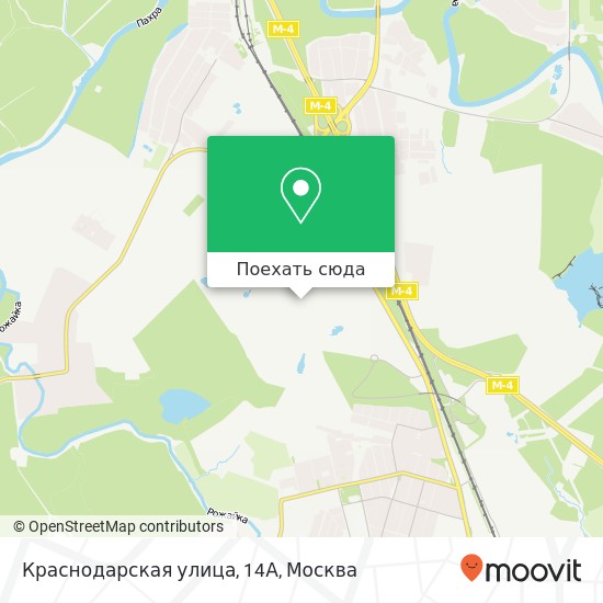 Карта Краснодарская улица, 14А