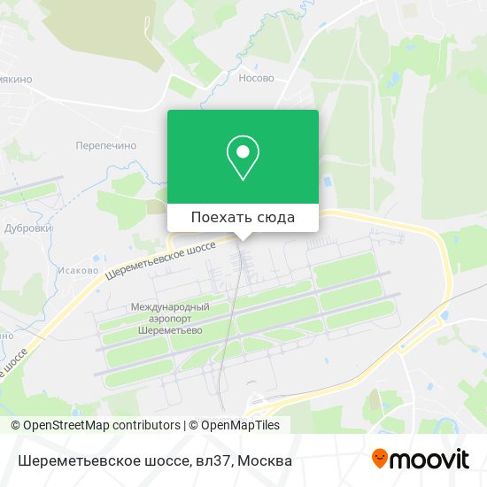 Карта Шереметьевское шоссе, вл37