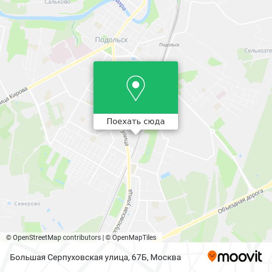 Карта Большая Серпуховская улица, 67Б