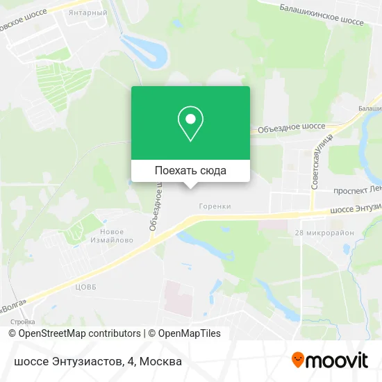 Карта шоссе Энтузиастов, 4