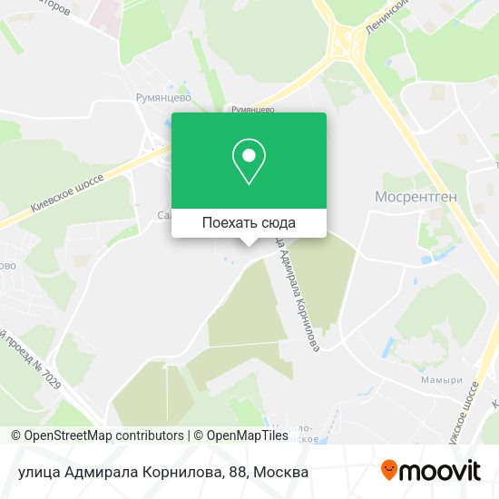 Карта улица Адмирала Корнилова, 88
