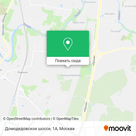 Карта Домодедовское шоссе, 1А