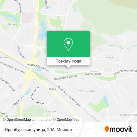 Карта Оренбургская улица, 20А