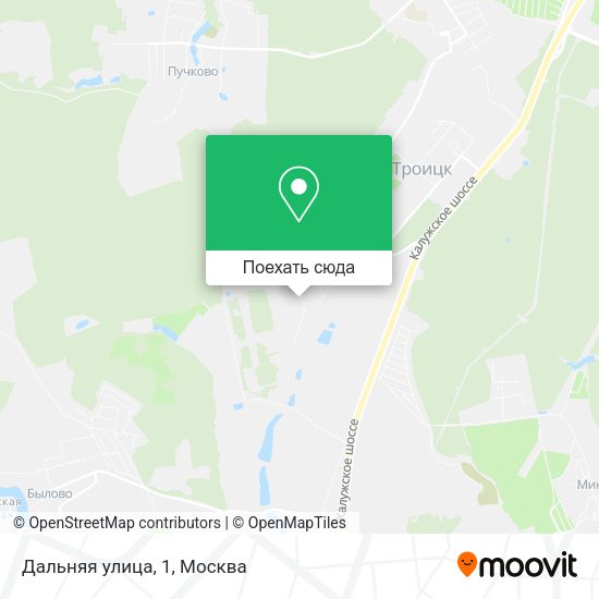 Карта Дальняя улица, 1