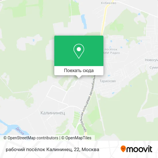 Карта рабочий посёлок Калининец, 22
