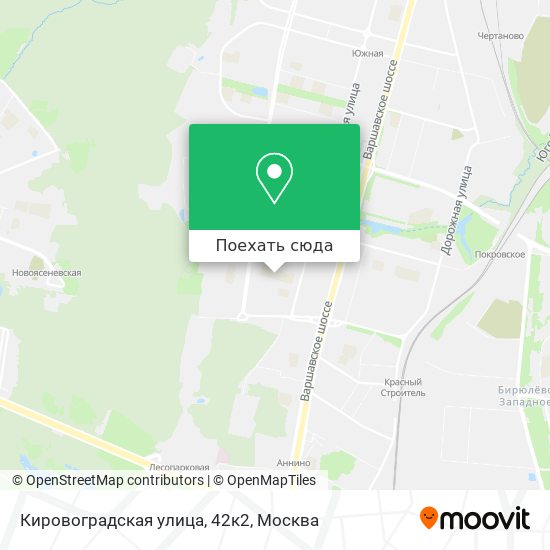 Карта Кировоградская улица, 42к2