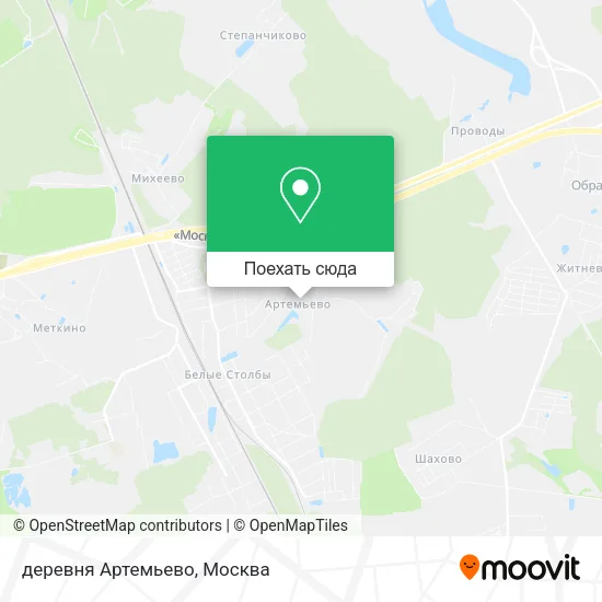 Карта деревня Артемьево