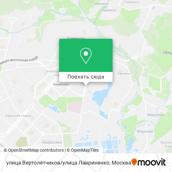 Карта улица Вертолётчиков / улица Лавриненко
