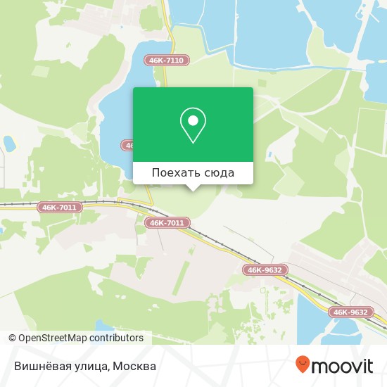 Карта Вишнёвая улица