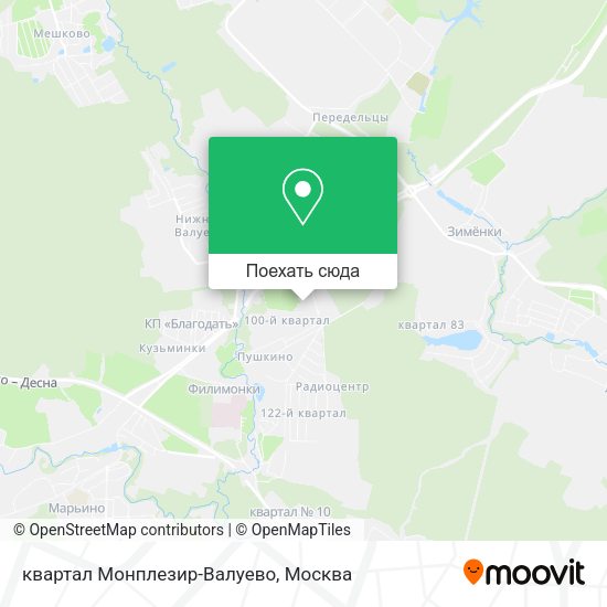 Карта квартал Монплезир-Валуево
