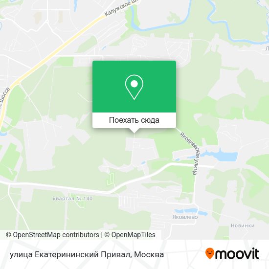 Карта улица Екатерининский Привал