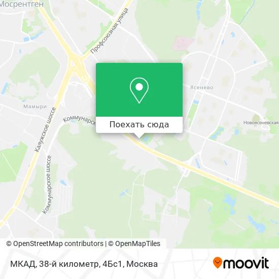 Карта МКАД, 38-й километр, 4Бс1