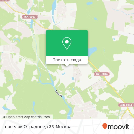 Карта посёлок Отрадное, с35
