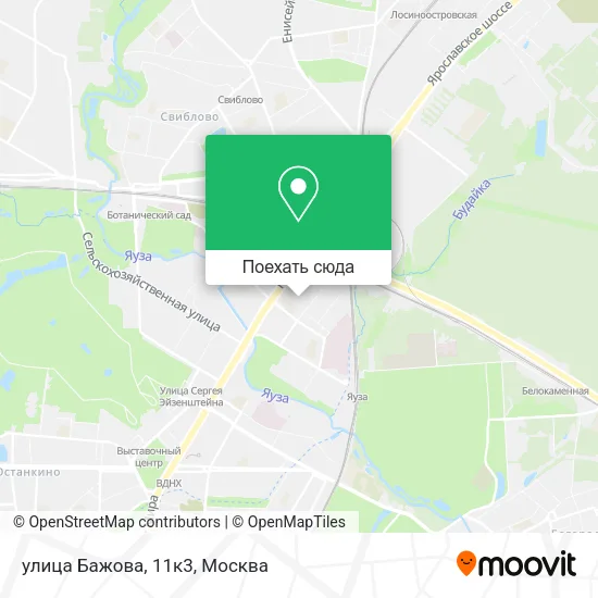 Карта улица Бажова, 11к3