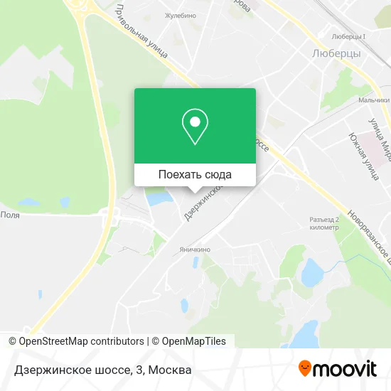 Карта Дзержинское шоссе, 3